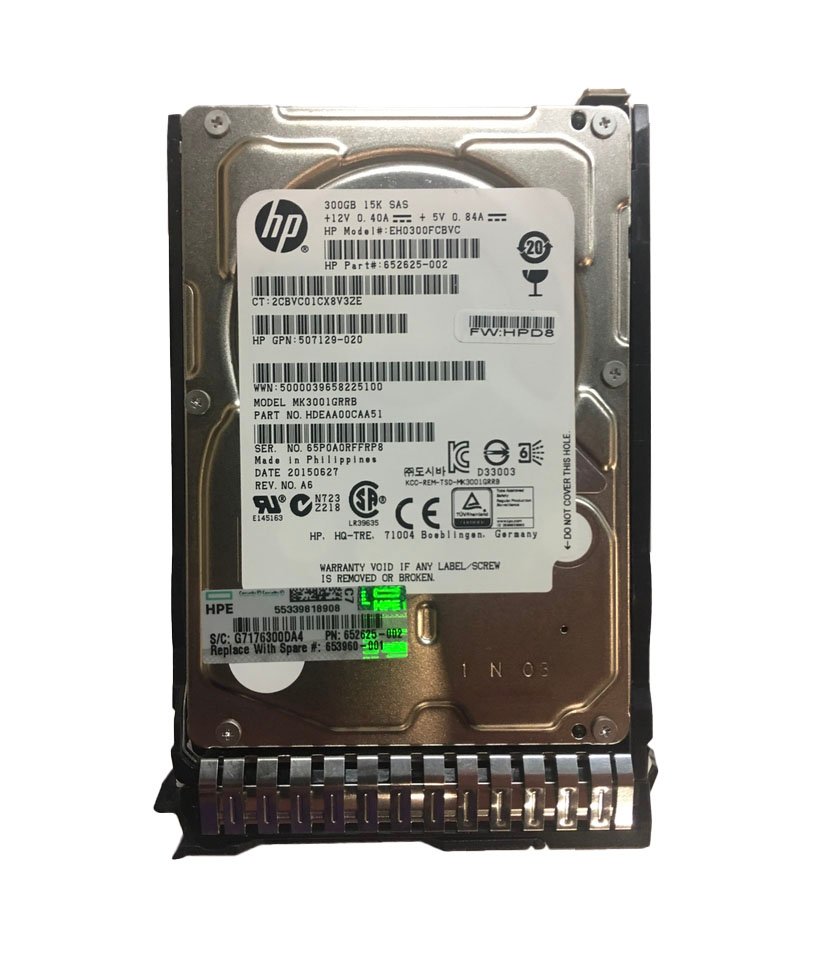 HPE 300GB Server Hard Drive - EH0300FCBVC