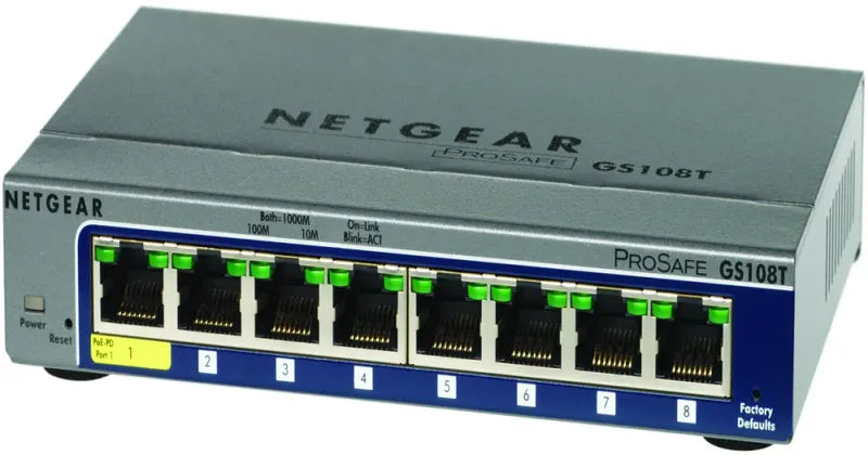 NetGear Network Switch - GS108T-200NAS