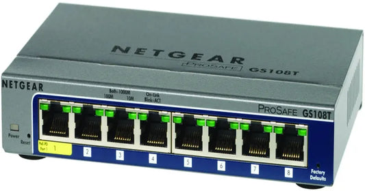 NetGear Network Switch - GS108T-200NAS