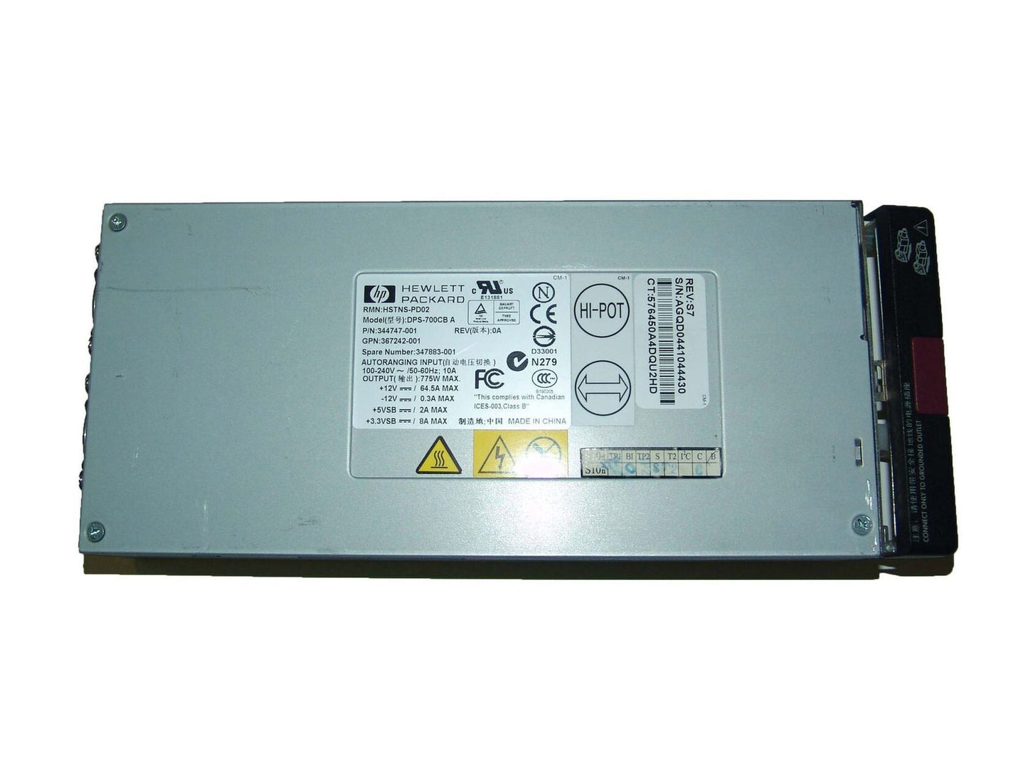 HPE 775-Watts Power Supply - HSTNS-PD02