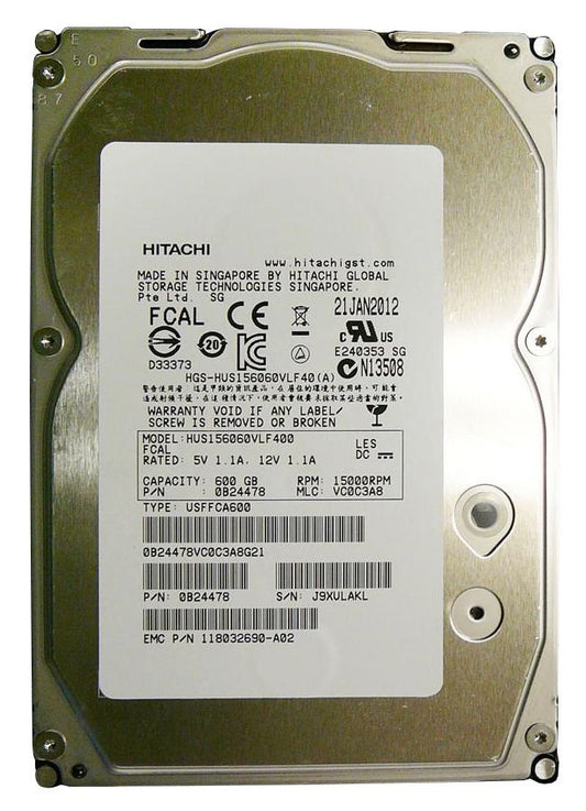 HGST 600GB Server Hard Drive - HUS156060VLF400