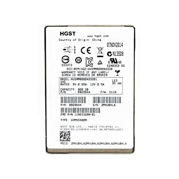 HGST 800GB Solid State Drive (SSD) - HUSMM8080ASS201