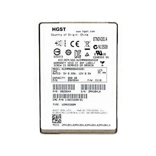 HGST 800GB Solid State Drive (SSD) - HUSMM8080ASS201