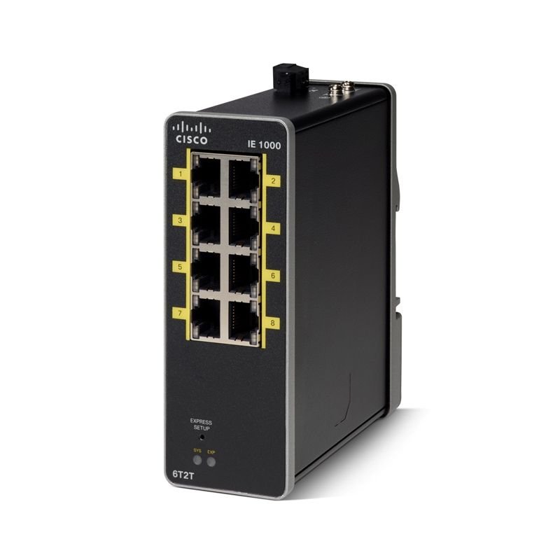 Cisco IE 1000 Network Switch - IE-1000-6T2T-LM