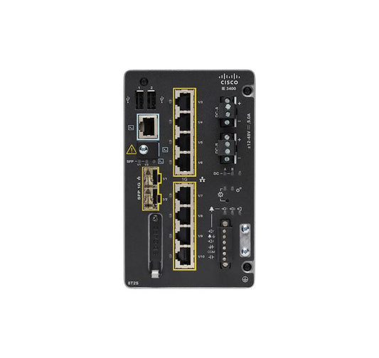 Cisco Network Switch - IE-3400-8T2S-E