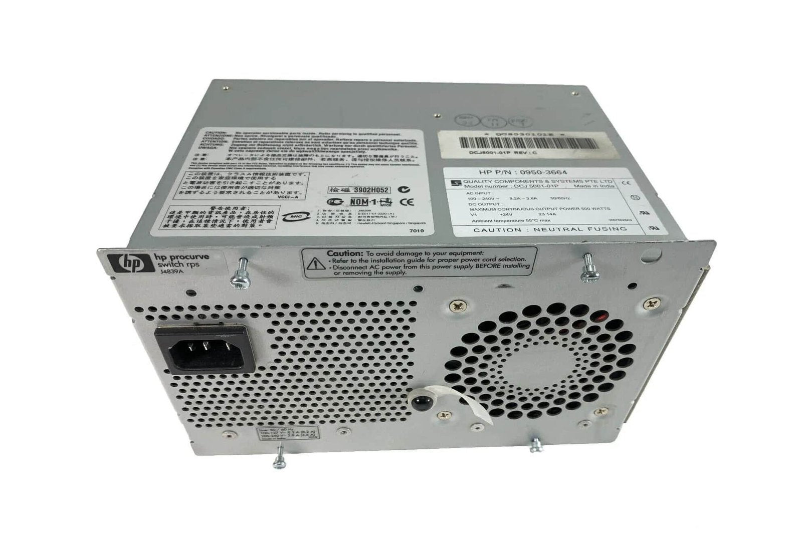 HP 500-Watts Power Supply - J4839AR