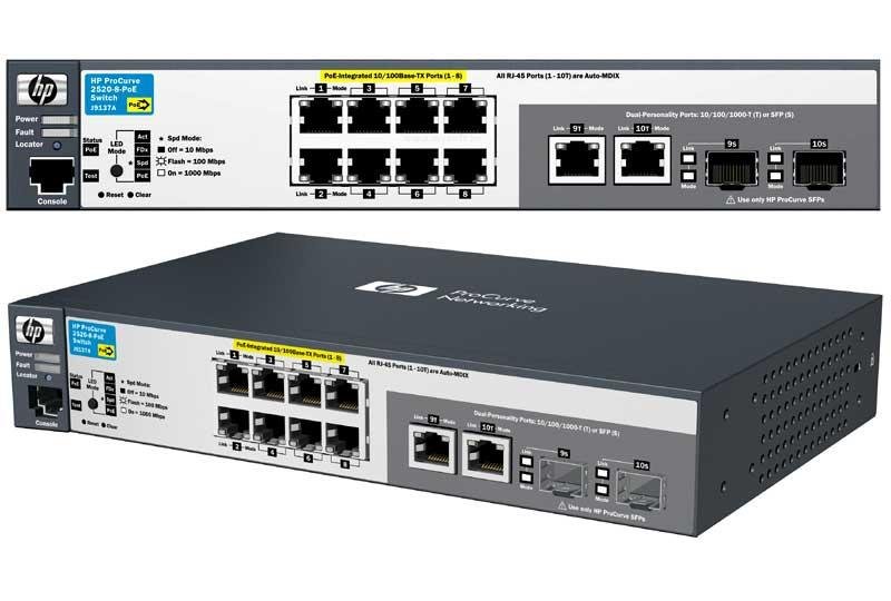 HP 2520 Network Switch - J9137A