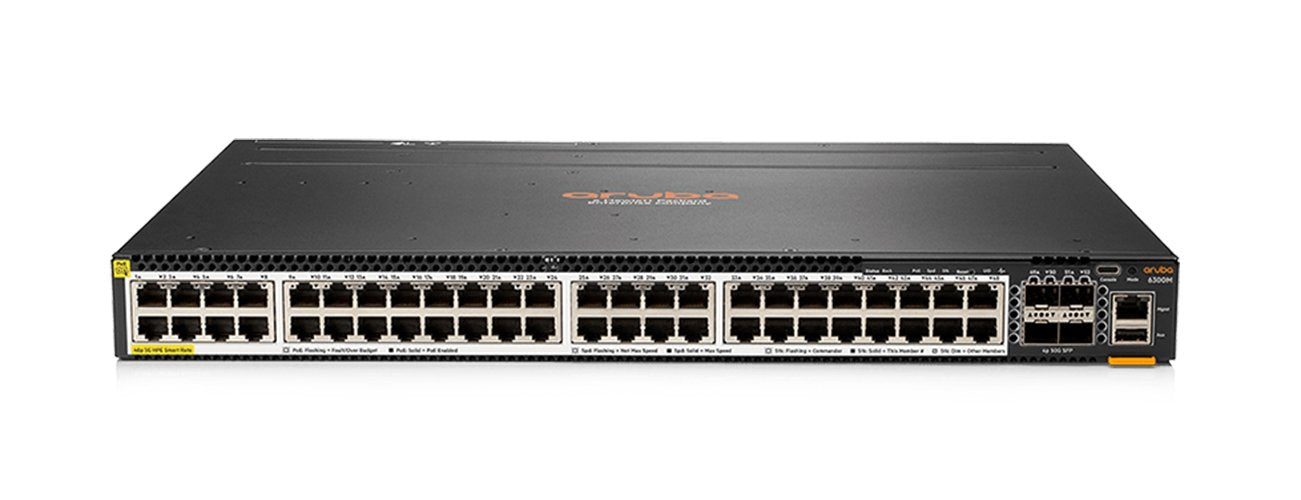 HPE Aruba 6300M Smart Rate 48-Port 1/2.5/5GbE C - JL659A#ABA