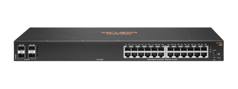 HPE Aruba CX 6100 24-Ports 10/100/1000BASE-T Ethern - JL678A