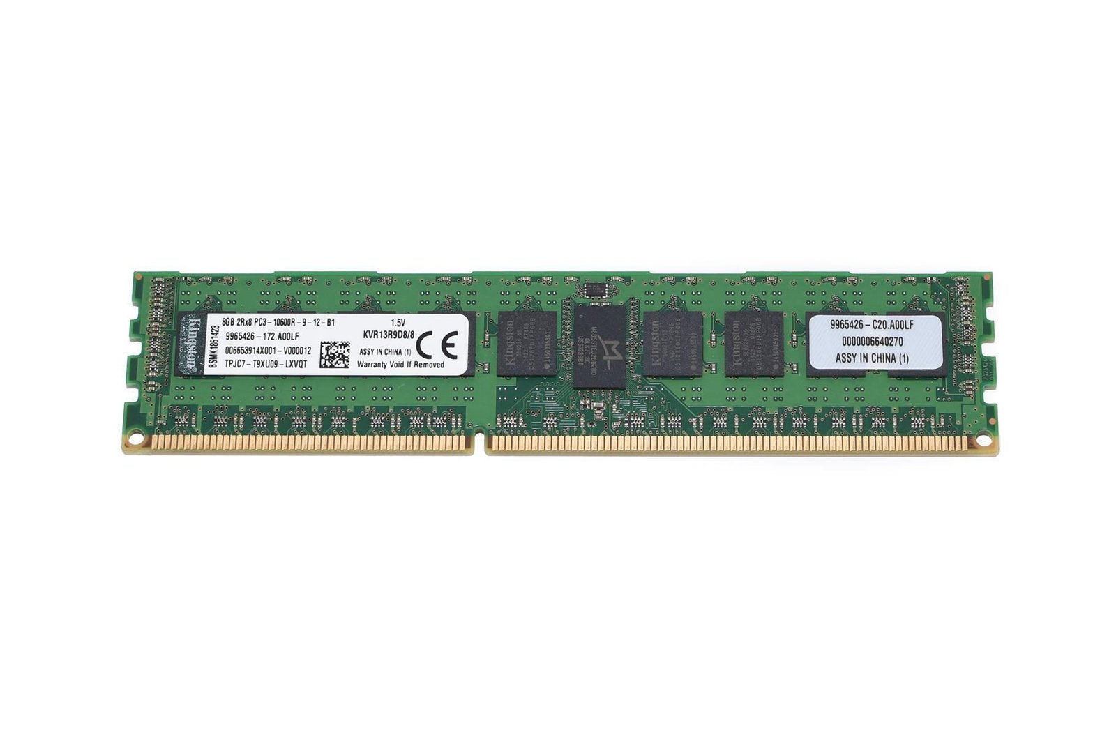 Kingston 8GB Server Memory Module - KVR13R9D8/8