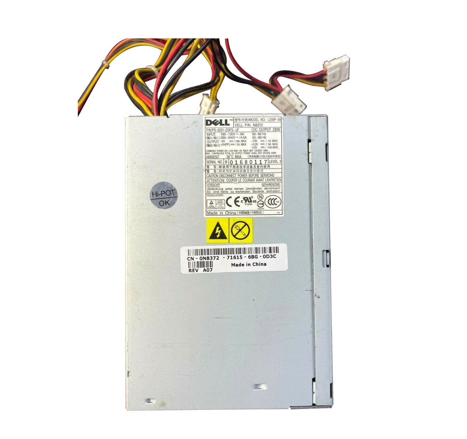 Dell 230-Watts Power Supply - L230P-00