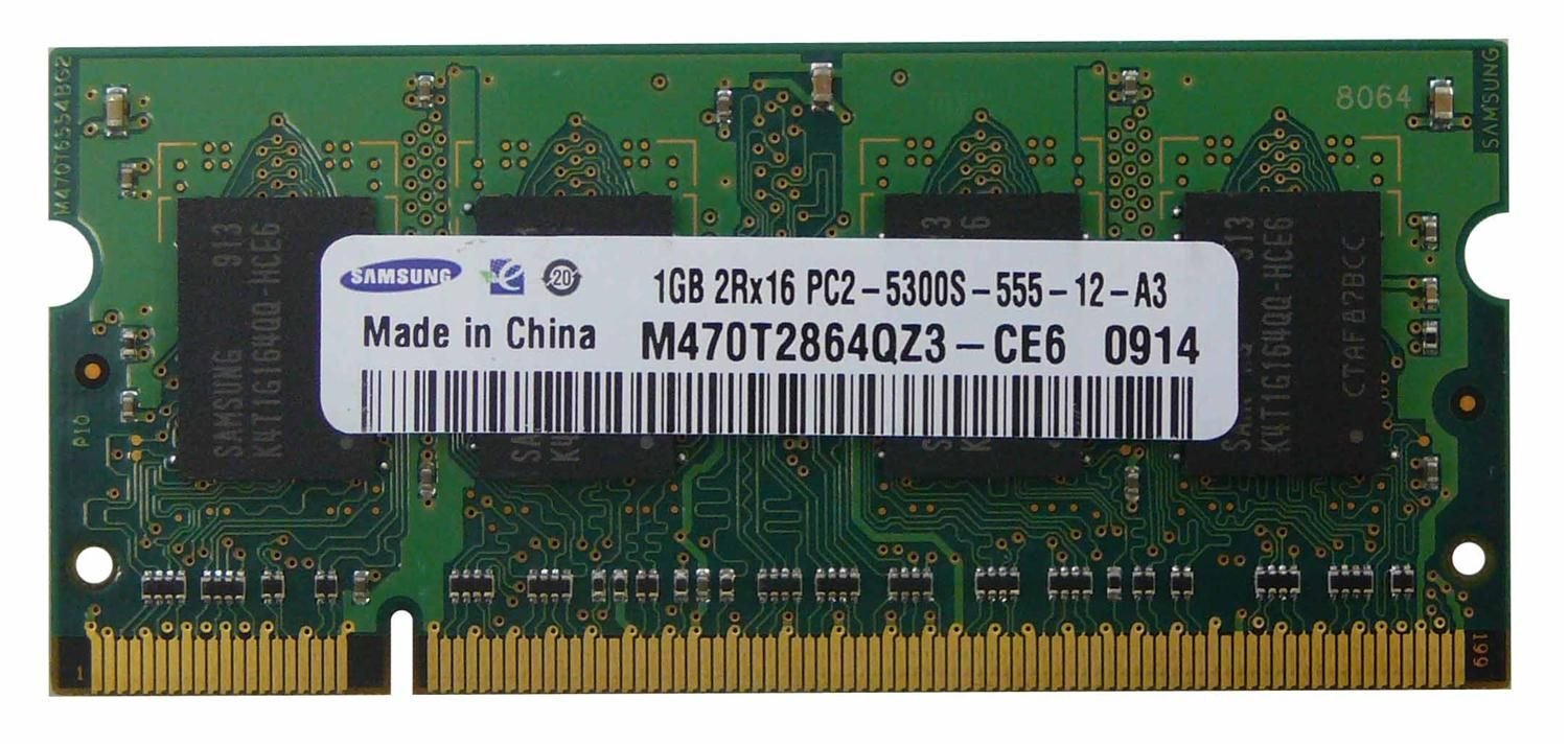 Samsung 1GB Laptop Memory Module - M470T2864QZ3-CE6