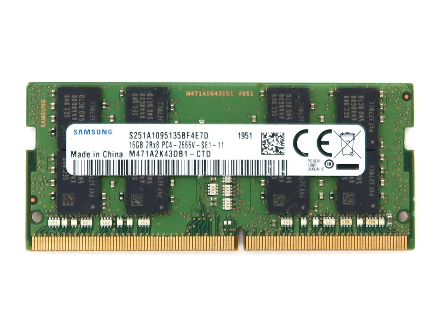 Samsung 16GB Laptop Memory Module - M471A2K43DB1-CTD