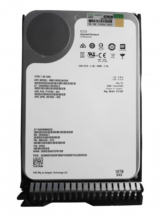 HPE 10TB Server Hard Drive - MB010000JWZHA