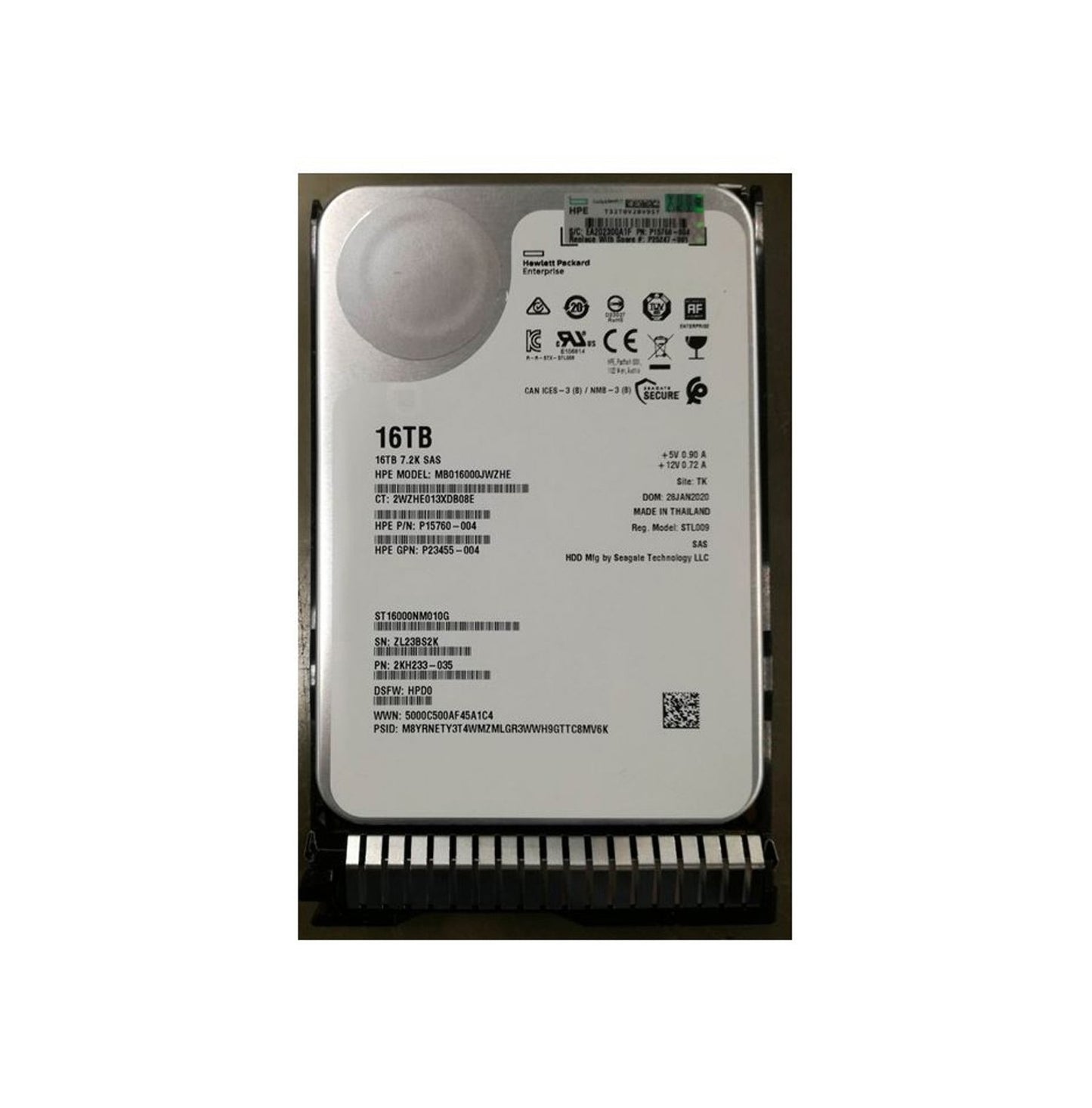 HPE 16TB Server Hard Drive - MB016000JWZHE