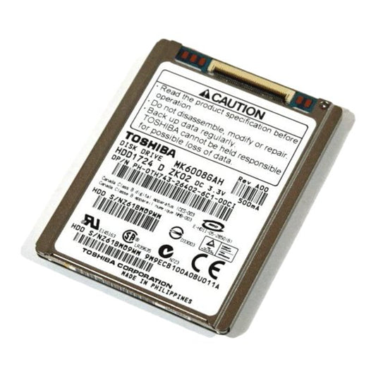Toshiba 60GB ATA/100 (ZIF) 4200RPM 2MB Cache 1.8 - MK6008GAH