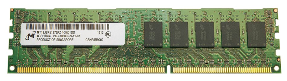 Micron 4GB Server Memory Module - MT18JSF51272PZ-1G4D1