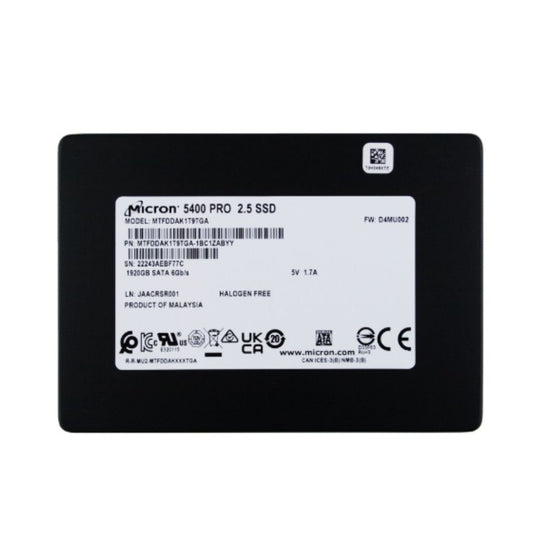 Micron 5400 Pro 1.92TB SATA 6Gb/s - MTFDDAK1T9TGA-1BC1ZABYYR