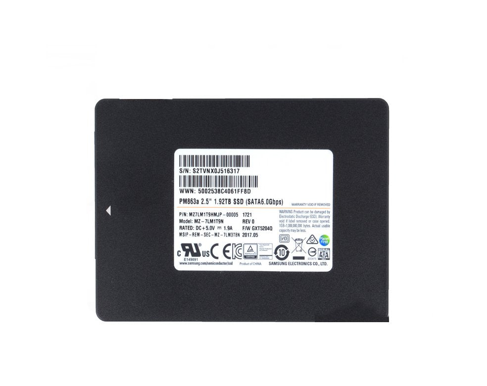 Samsung 1.92TB SATA 6Gb/s Solid State Drive (SSD) - MZ-7LM1T9N