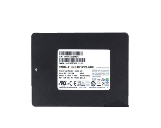 Samsung 1.92TB SATA 6Gb/s Solid State Drive (SSD) - MZ-7LM1T9N