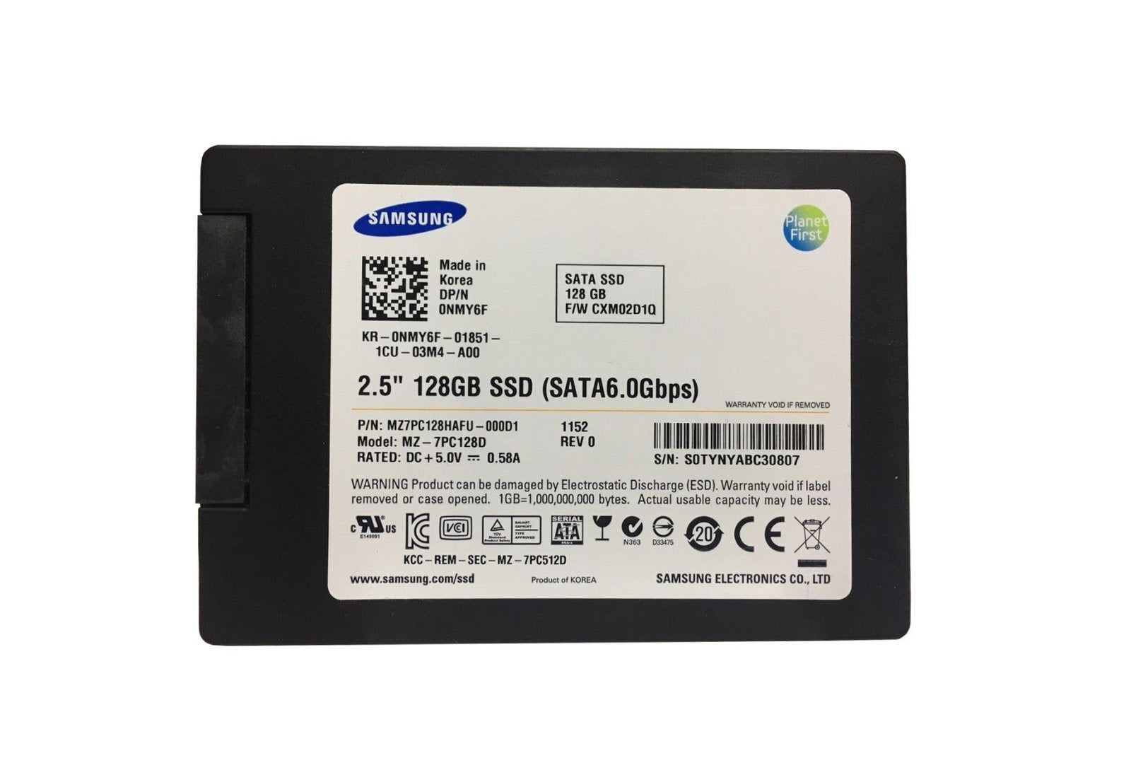 Samsung 830 Series 128GB Solid State Drive (SSD) - MZ-7PC128D