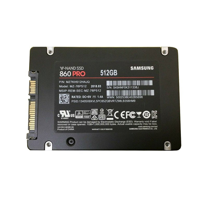 Samsung 860 Pro 512GB SATA 6Gb/s 3D NAND MLC (AE - MZ-76P512