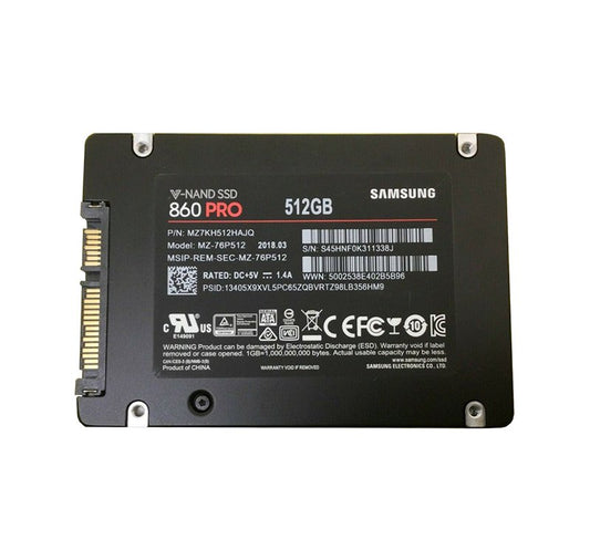 Samsung 860 Pro 512GB SATA 6Gb/s 3D NAND MLC (AE - MZ-76P512