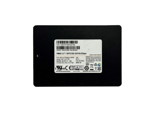Samsung PM883 7.68TB Solid State Drive (SSD) - MZ7LH7T6HMLA