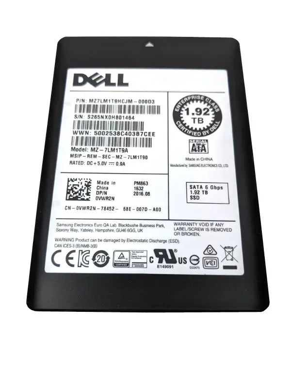 Samsung Solid State Drive - MZ7LM1T9HCJM-000D3
