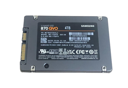 Samsung 870 Qvo 4TB SATA 6Gb/s 3D NAND QLC (A - MZ7M34T0HALC