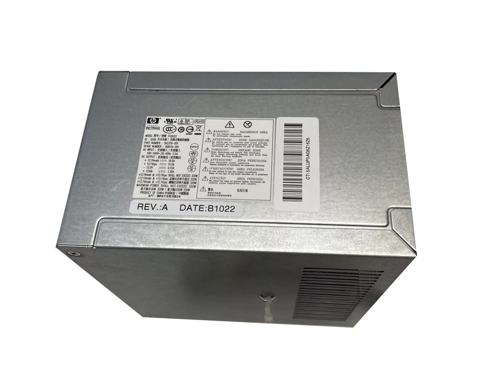 HP 320-Watts Power Supply - PC8022