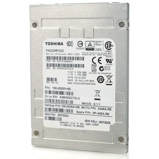 Toshiba 200GB Solid State Drive (SSD) - PX02SMF020