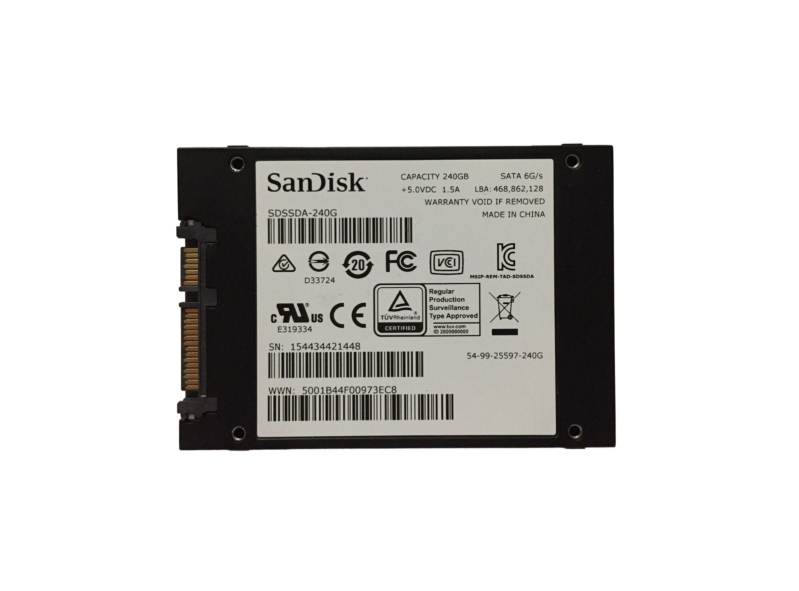Sandisk Solid State Drive - SDSSDA-240G