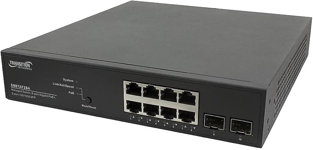 Transition Networks Network Switch - SM8TAT2SA-NA