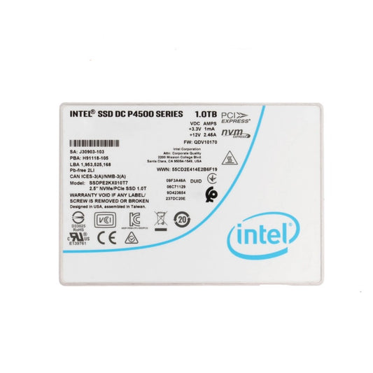 Intel DC P4500 Series 1TB Solid State Drive (SSD) - SSDPE2KX010T701