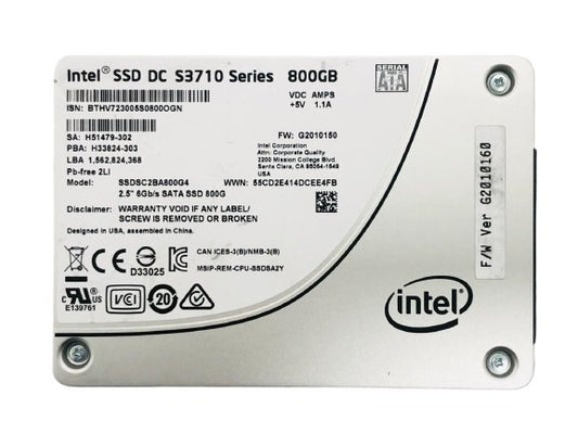 Intel 800GB Solid State Drive (SSD) - SSDSC2BA800G4