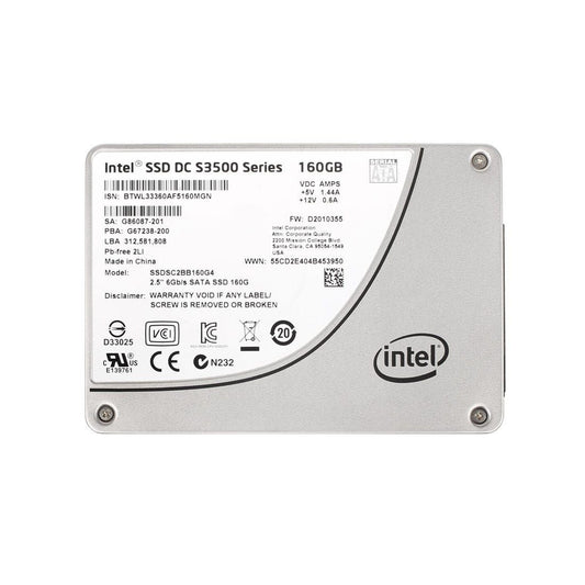 Intel DC S3500 160GB SATA 6Gb/s MLC (AES-25 - SSDSC2BB160G4