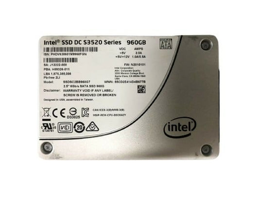 Intel 960GB Solid State Drive (SSD) - SSDSC2BB960G7