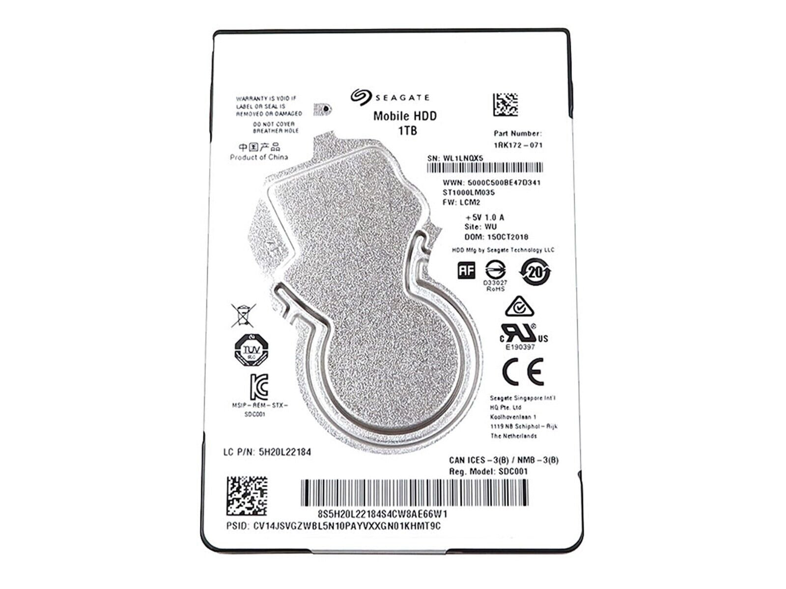 Seagate 1TB Laptop Hard Drive - ST1000LM035