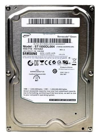 Seagate 1.5TB Desktop Hard Drive - ST1500DL004