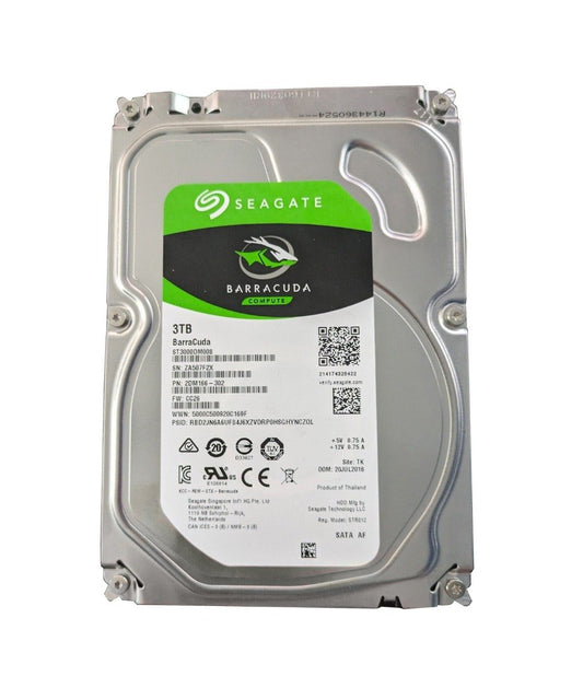 Seagate BarraCuda 3TB SATA 6Gb/s 7200RPM 64MB - ST3000DM008