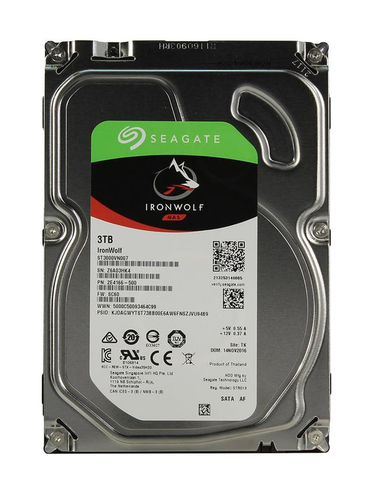 Seagate IronWolf NAS 3TB SATA 6Gb/s 5900RPM 64 - ST3000VN007