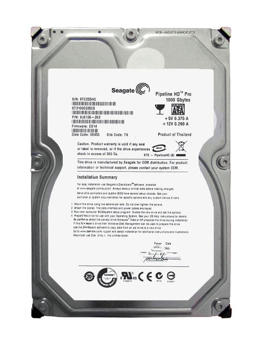 Seagate 1TB Server Hard Drive - ST31000335CS
