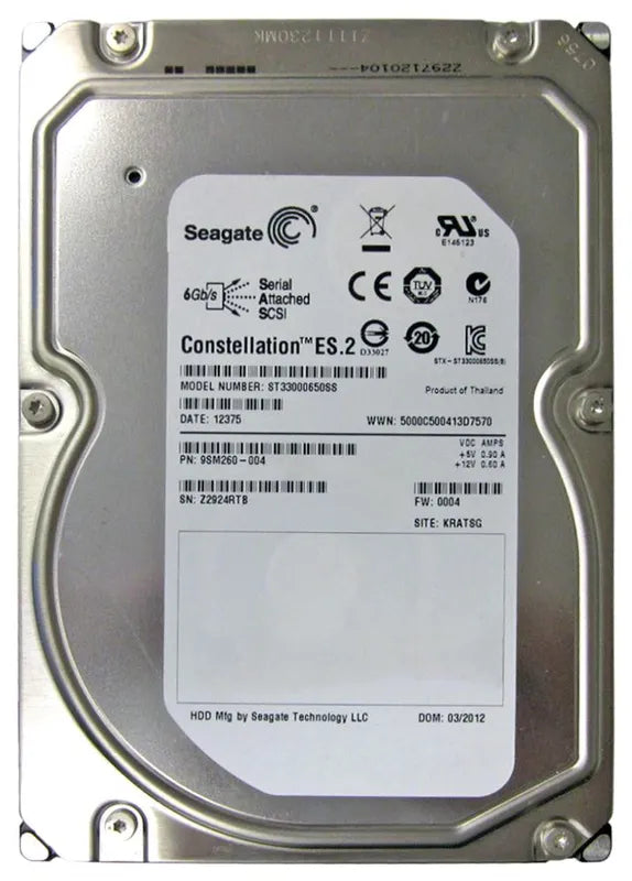 Seagate Desktop Hard Drive - ST33000650SS