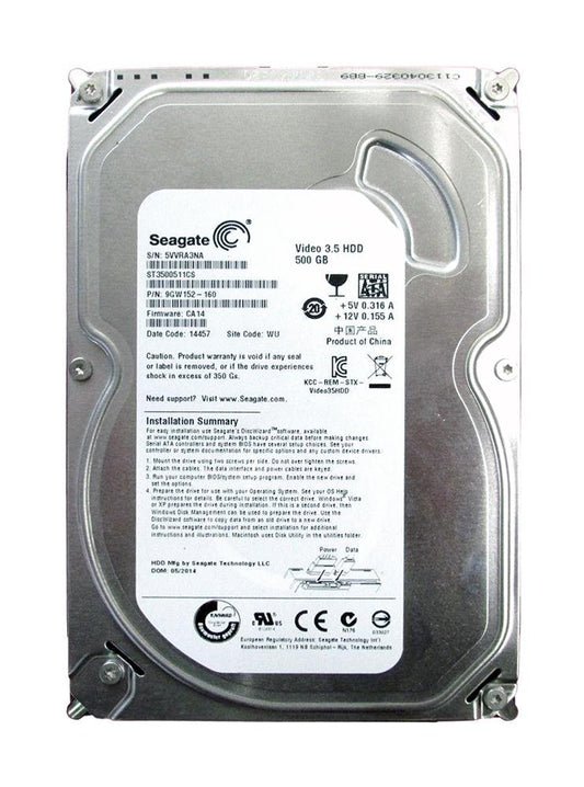 Seagate Video HDD 500GB Server Hard Drive - ST3500511CS