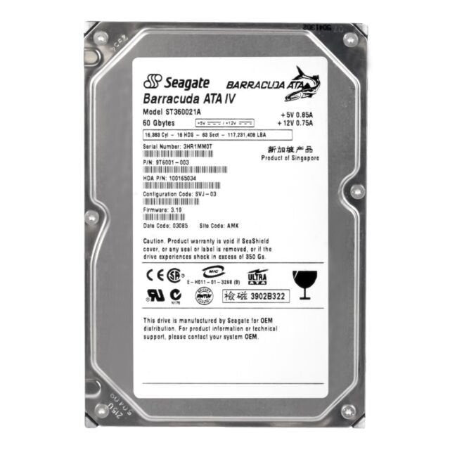 Seagate 60GB Desktop Hard Drive - ST360021A