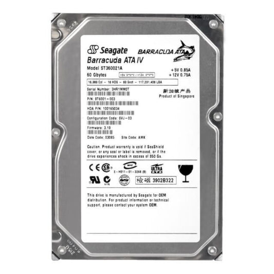 Seagate 60GB Desktop Hard Drive - ST360021A