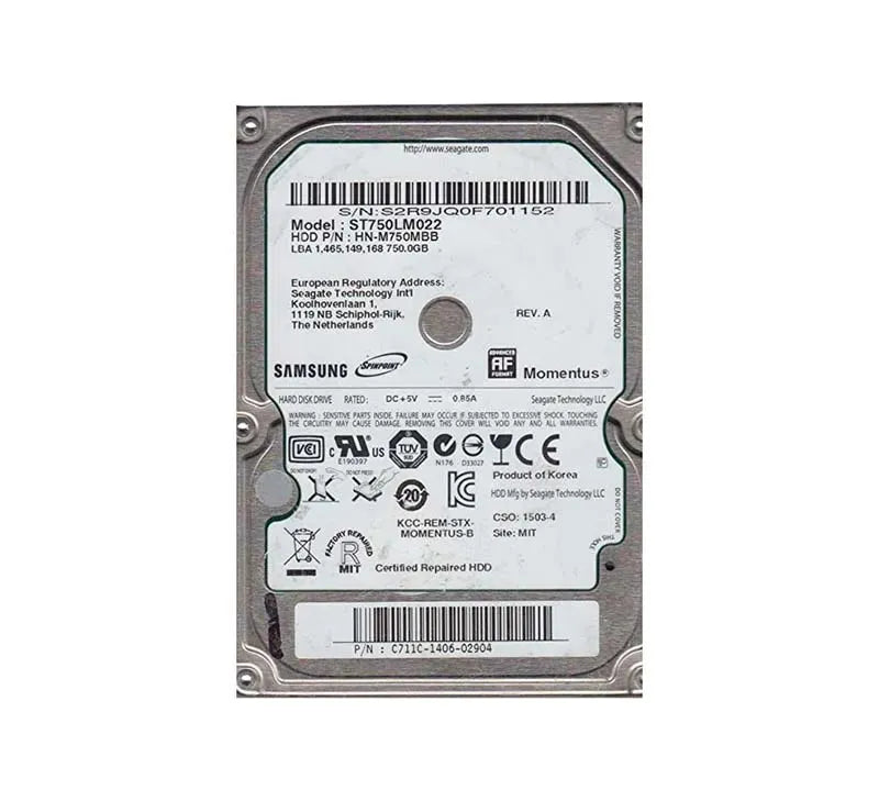 Seagate Laptop Hard Drive - ST750LM022