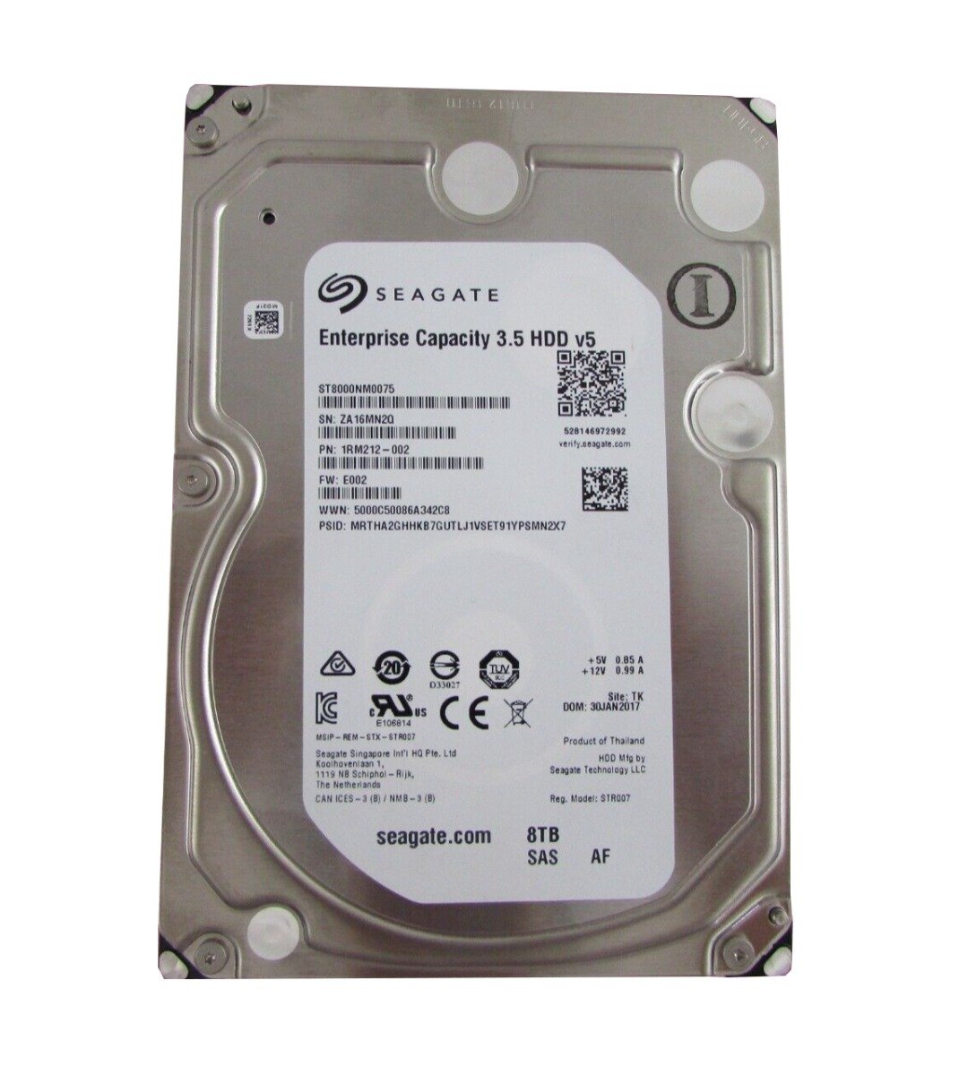 Seagate Exos 7E8 8TB SAS 12Gb/s 7200RPM 256MB - ST8000NM0075