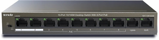 Tenda Network Switch - TEF1110P-8-63W